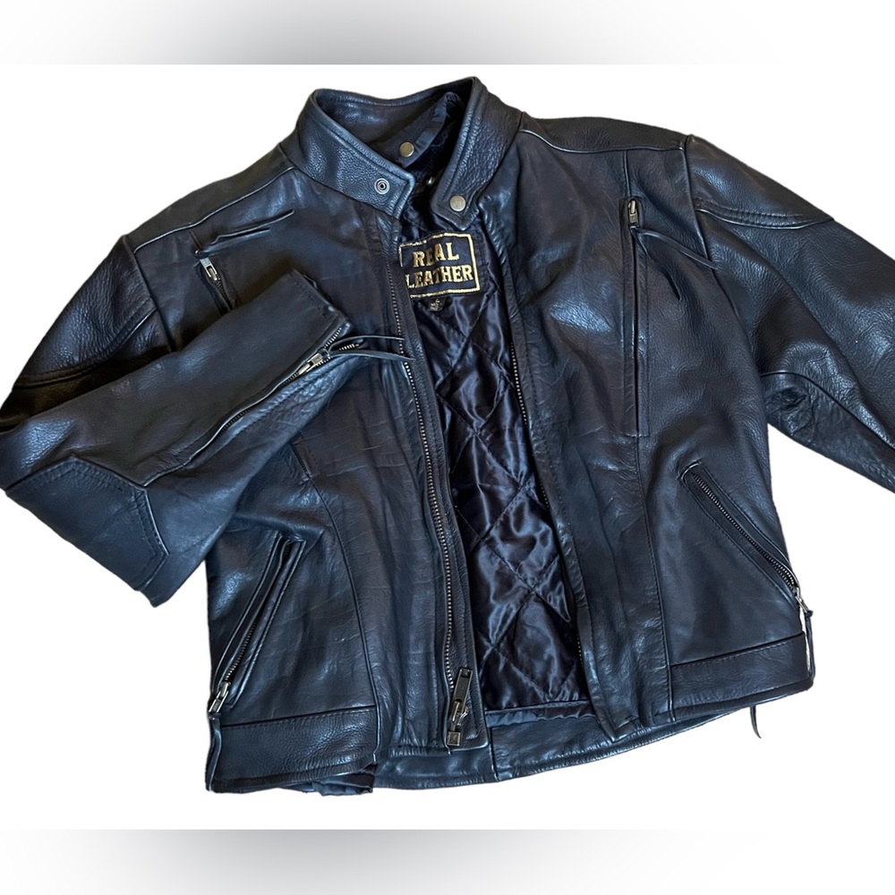 Vintage Real Leather Brand Women’s motorcycle jacket
